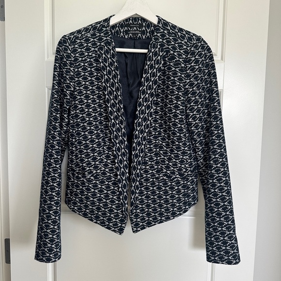 RW&CO. White and Blue Blazer - Stretch lining - Picture 1 of 3